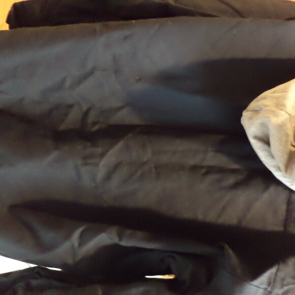 Men's WRANGLER Navy Workwear Snap Front Jacket with Grey Hood - Size: XL - Picture 8 of 9